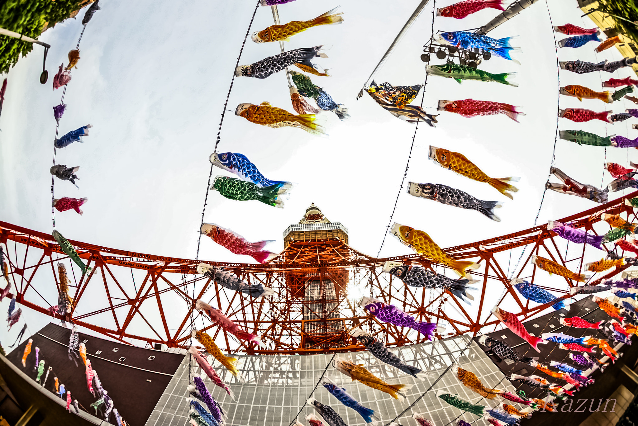 Sony a7S II + Sony 16mm F2.8 Fisheye sample photo. Tokyo tower! photography