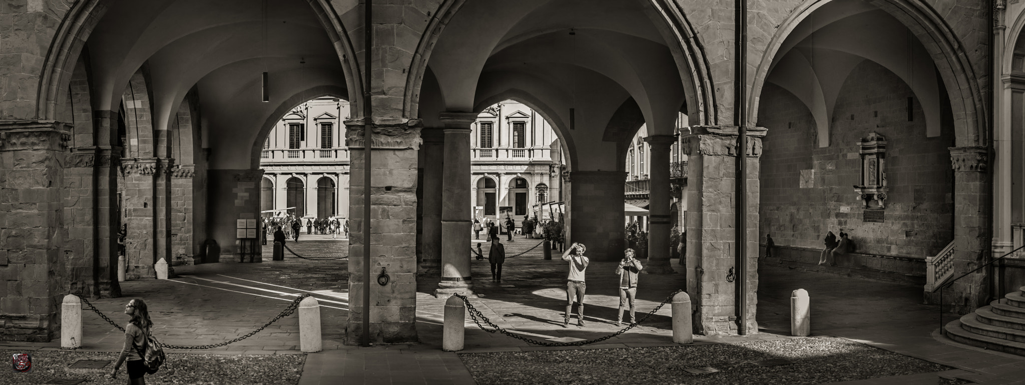 Leica M9 + Leica APO-Summicron-M 90mm F2 ASPH sample photo. North italy: bergamo - in the heart of città alta - on piazza  del duomo - in the shadows of the... photography