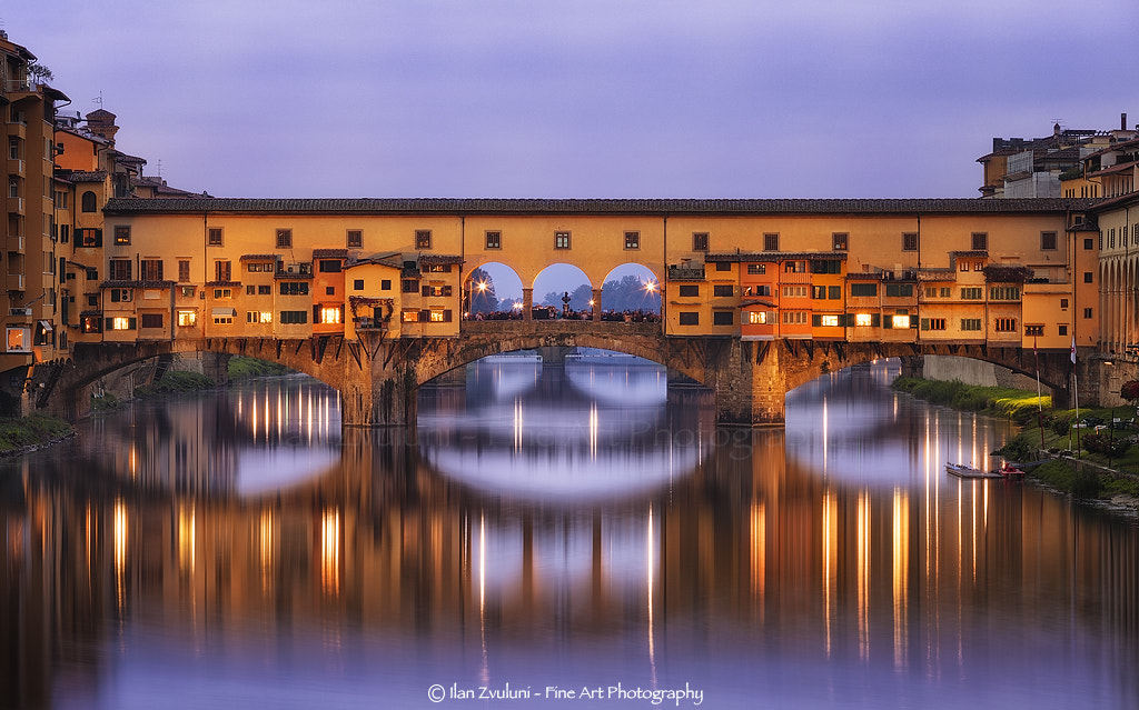 Canon EF 70-200mm F4L IS USM sample photo. Ponte vecchio, italy photography