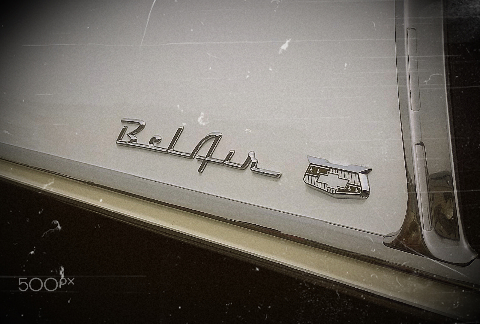 Kodak EASYSHARE M575 DIGITAL CAMERA sample photo. 1955 chevy belair rear quarter emblem photography
