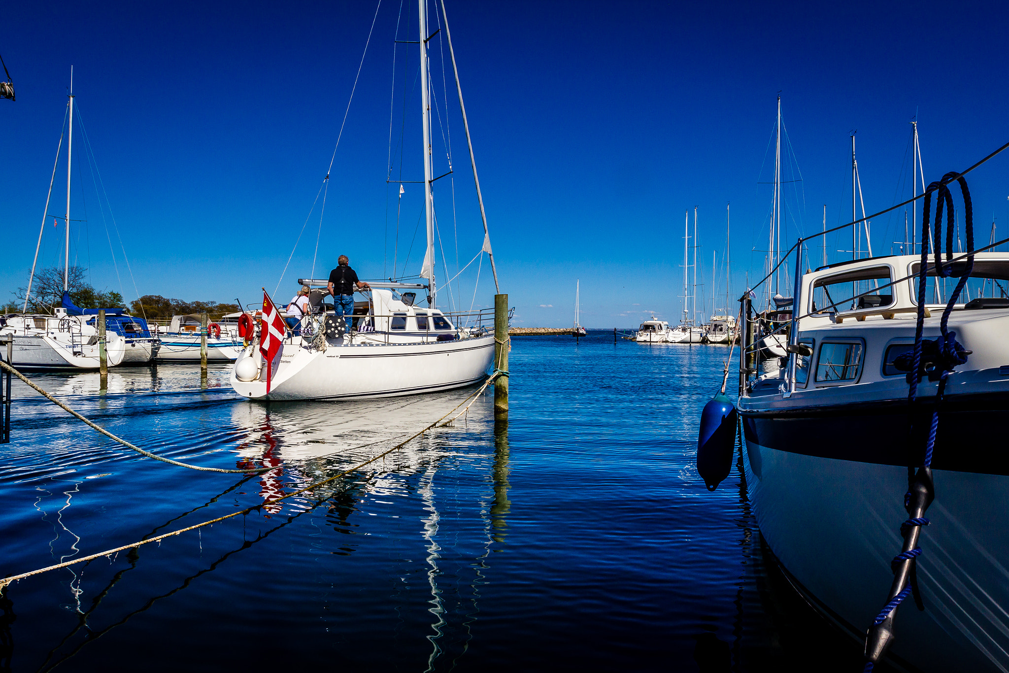 Canon EF 16-35mm F2.8L II USM sample photo. Summer in denmark, at nivå harbour photography