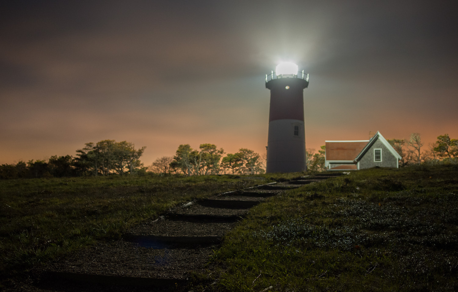 Nikon AF-S Nikkor 24mm F1.8G ED sample photo. Nauset light photography