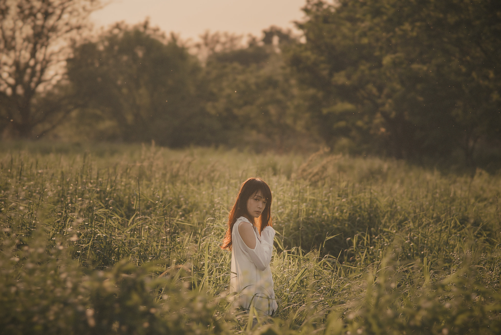 Sony 135mm F2.8 [T4.5] STF sample photo. Among the grass photography