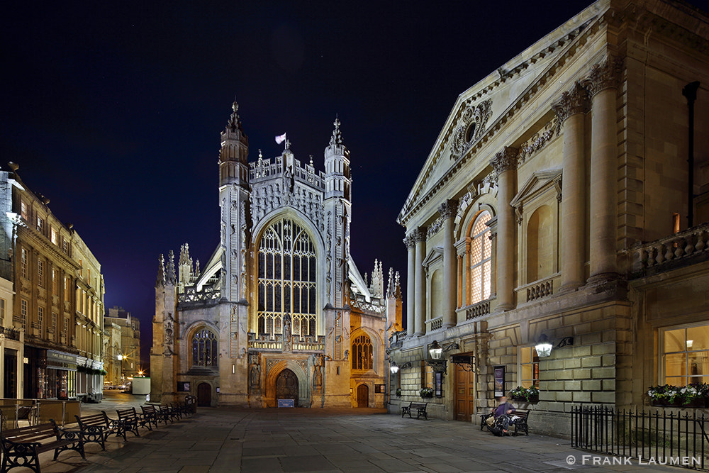 Canon EOS 5DS + Canon TS-E 17mm F4L Tilt-Shift sample photo. Uk 16 - bath cathedral and roman bath museum photography