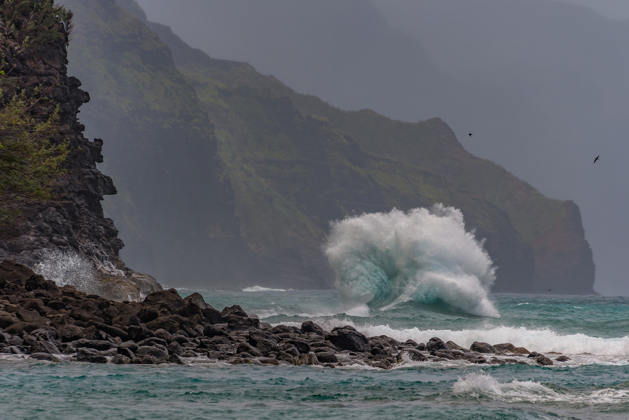 Nikon D5 sample photo. Ke'e beach kauai photography