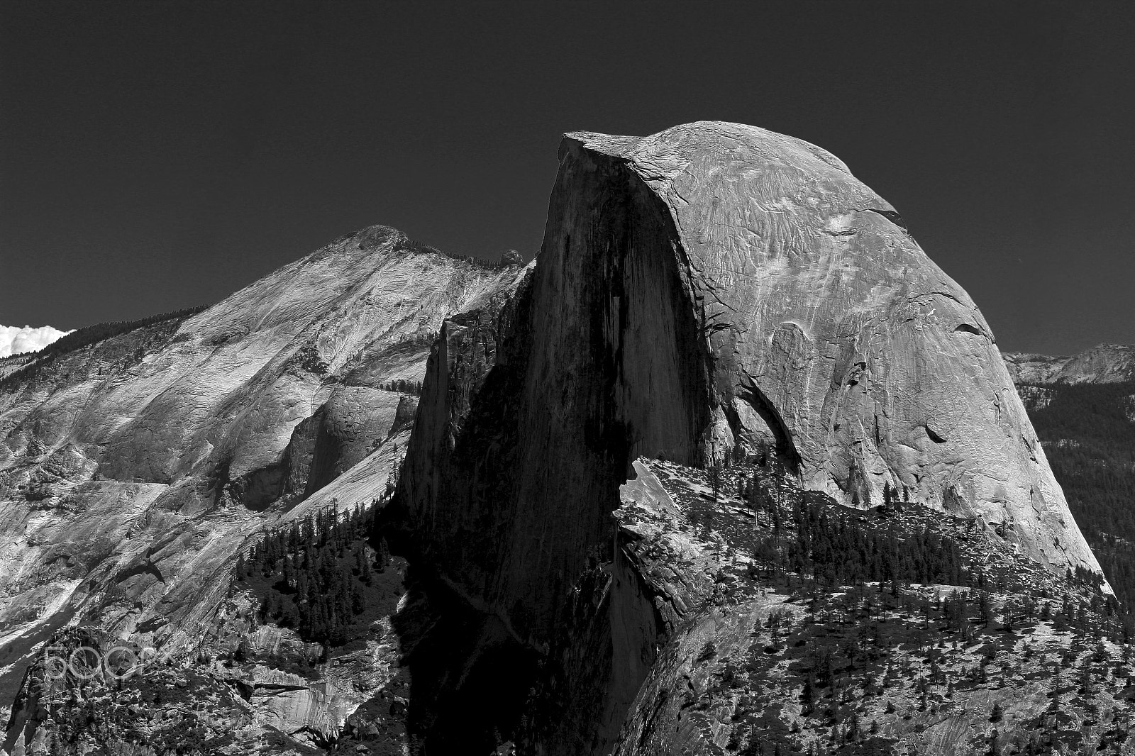 Canon EF 28-105mm f/3.5-4.5 USM sample photo. Granite in black and white photography