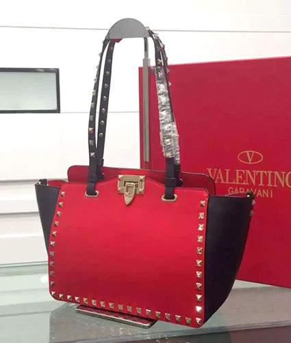 Valentino Tote Bag Original Leather Gun Nail.