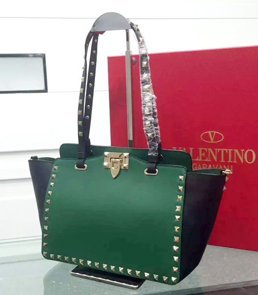 Valentino Tote Bag Original Leather Gun Nail.