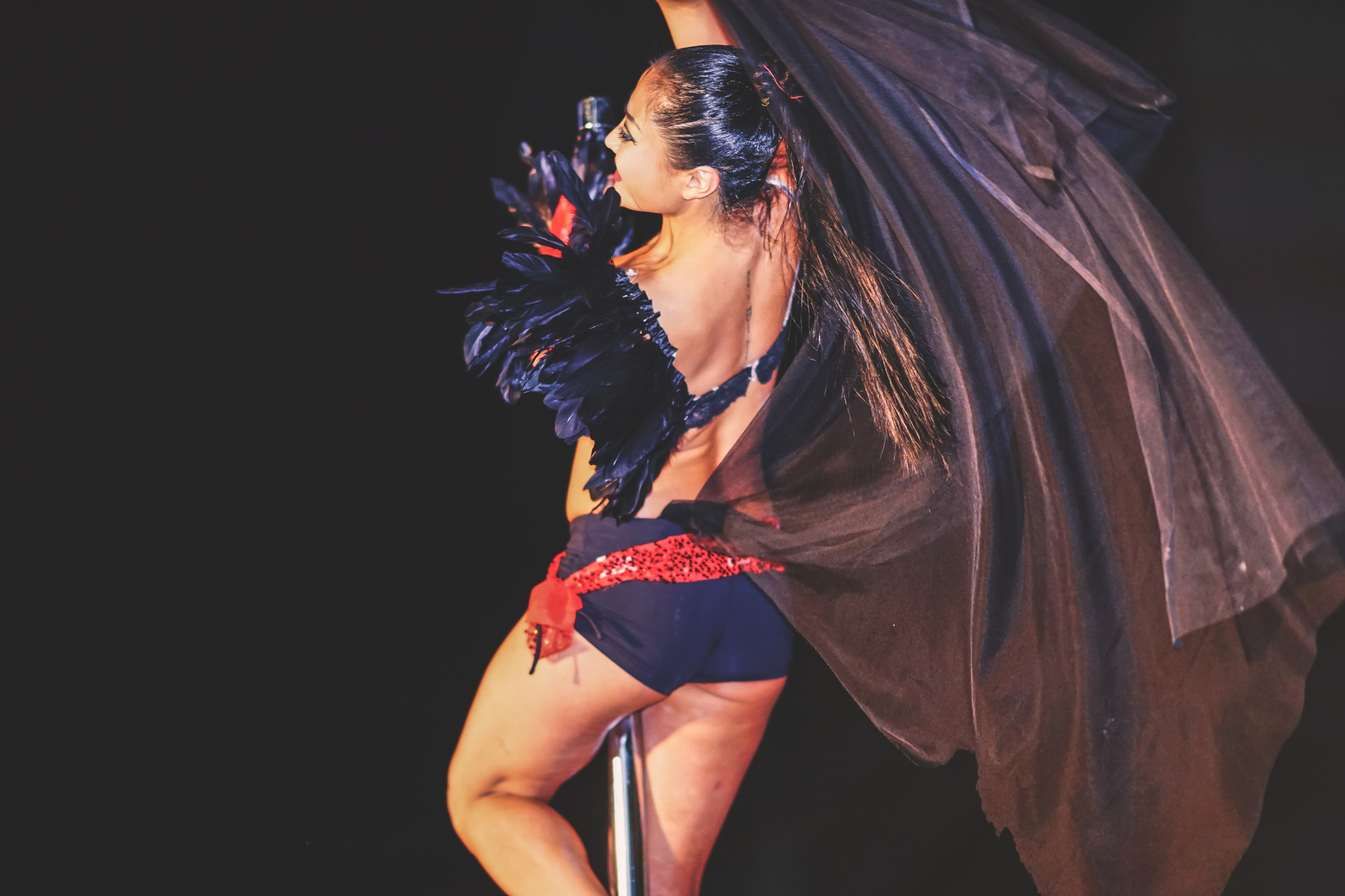 Sony Sonnar T* 135mm F1.8 ZA sample photo. Pole dance photography