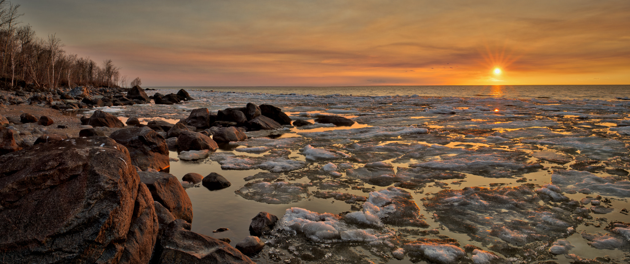 21mm F2.8 sample photo. Melting waters photography