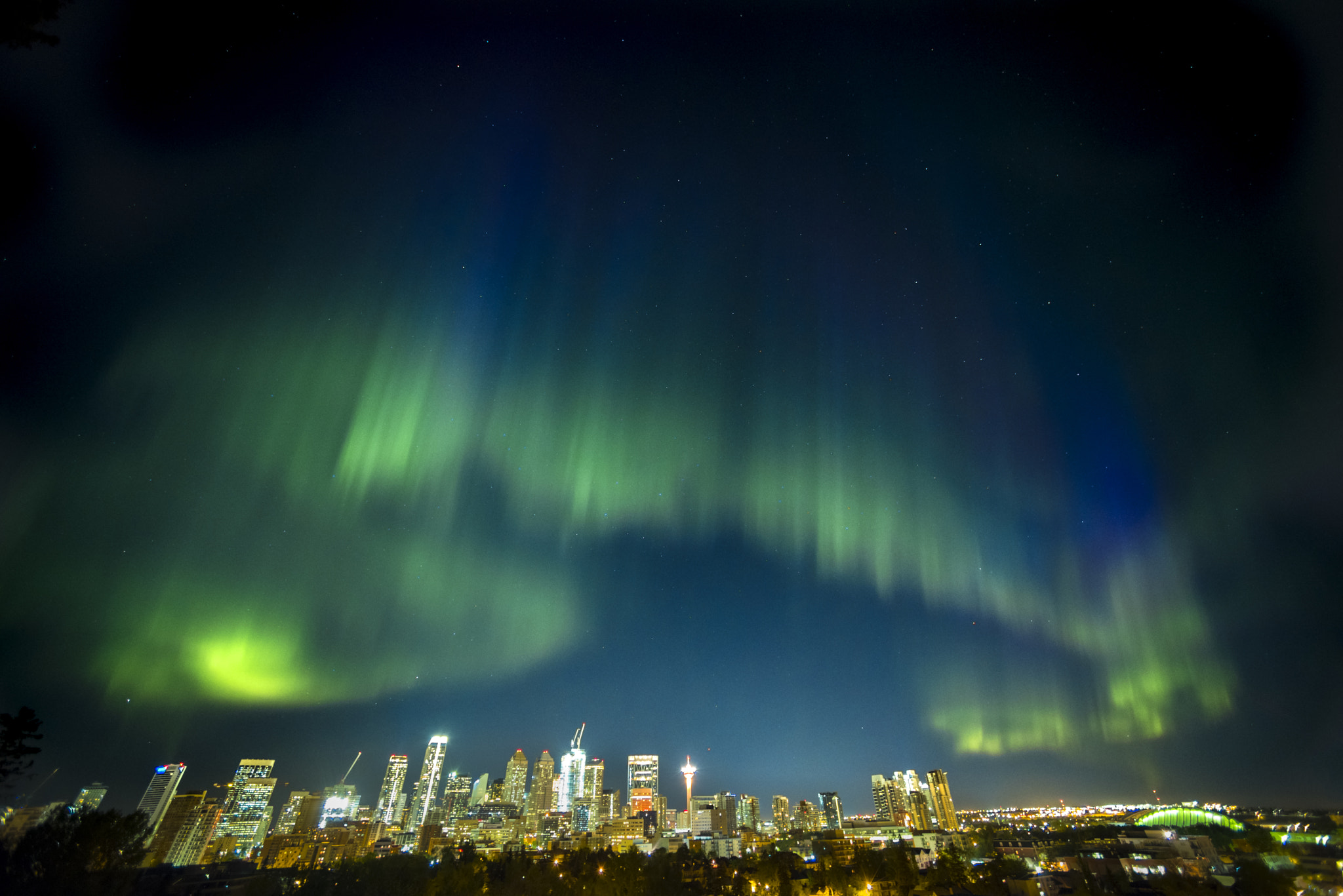 Nikon D810A + Nikon AF Nikkor 14mm F2.8D ED sample photo. Calgary's corona photography