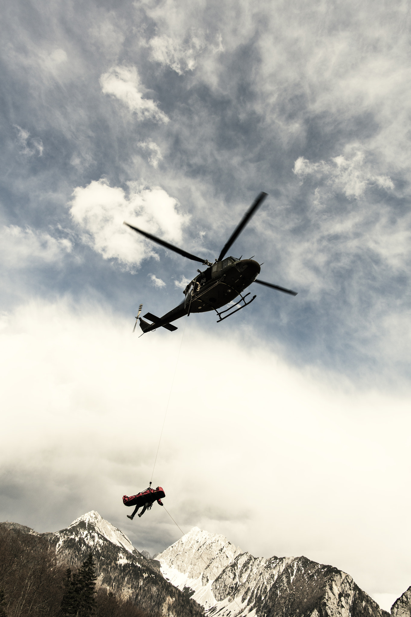 Canon EF 24mm F1.4L II USM sample photo. Rescue mission in the alps. photography