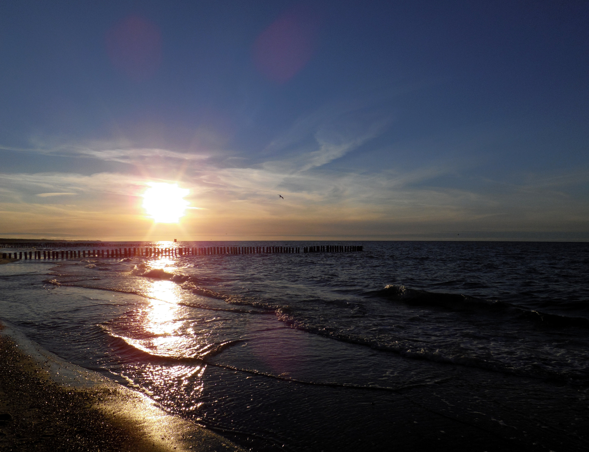 Benq G1 sample photo. Sunset baltic sea photography