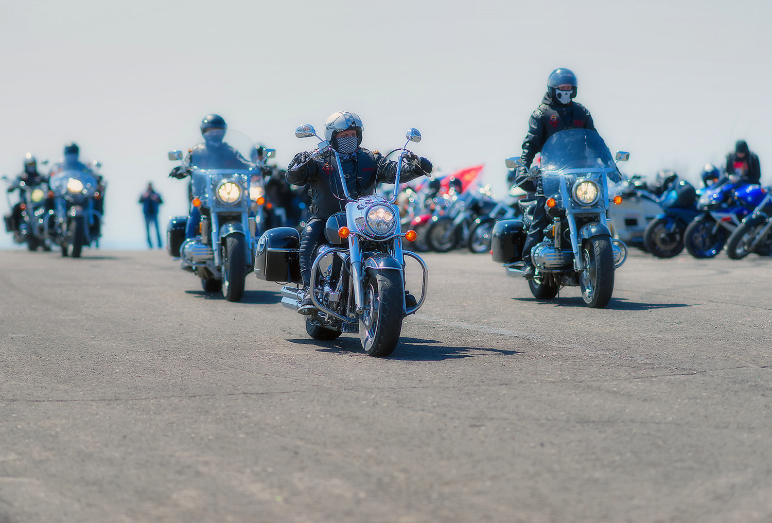 Sony Sonnar T* 135mm F1.8 ZA sample photo. Bikers. photography