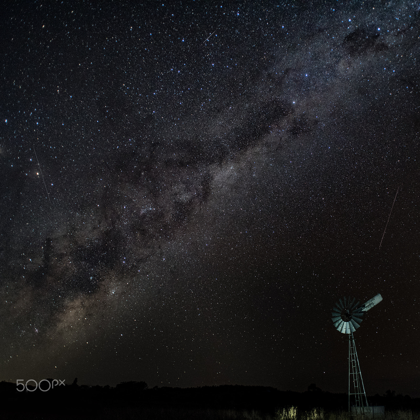 Nikon D750 + Nikon AF Nikkor 20mm F2.8D sample photo. Milky way over the windmill photography