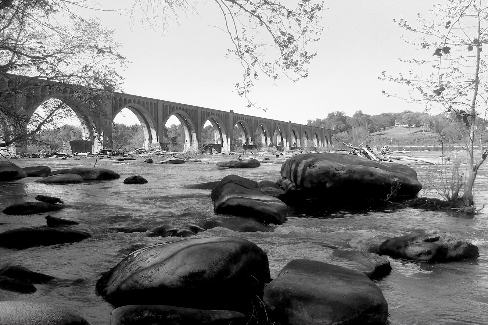 HTC DESIRE 626 sample photo. River rocks photography