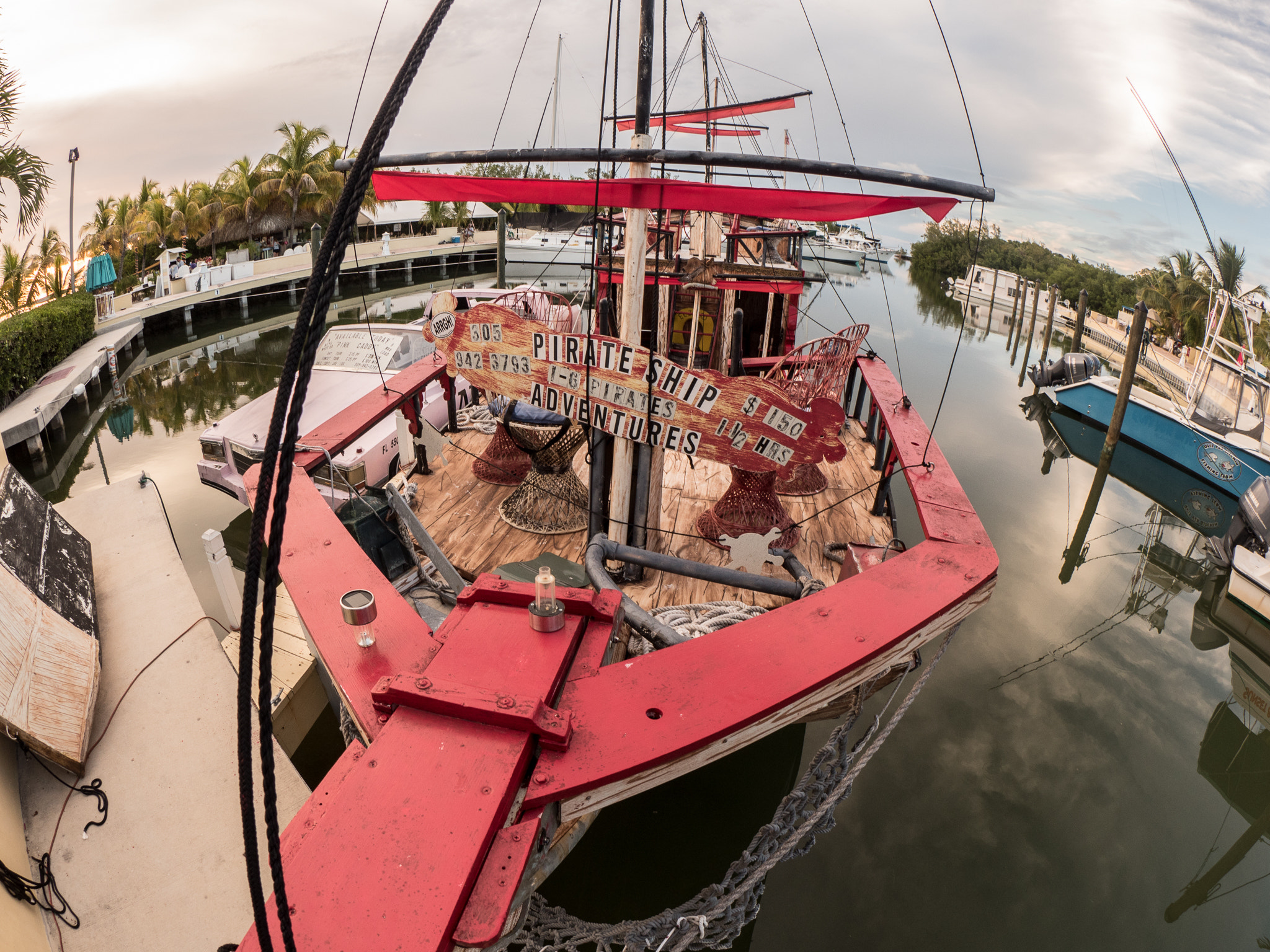 Olympus OM-D E-M5 II + OLYMPUS M.8mm F1.8 sample photo. Pirate ship adventure, islamorada, fl united states, © 2015 bob photography