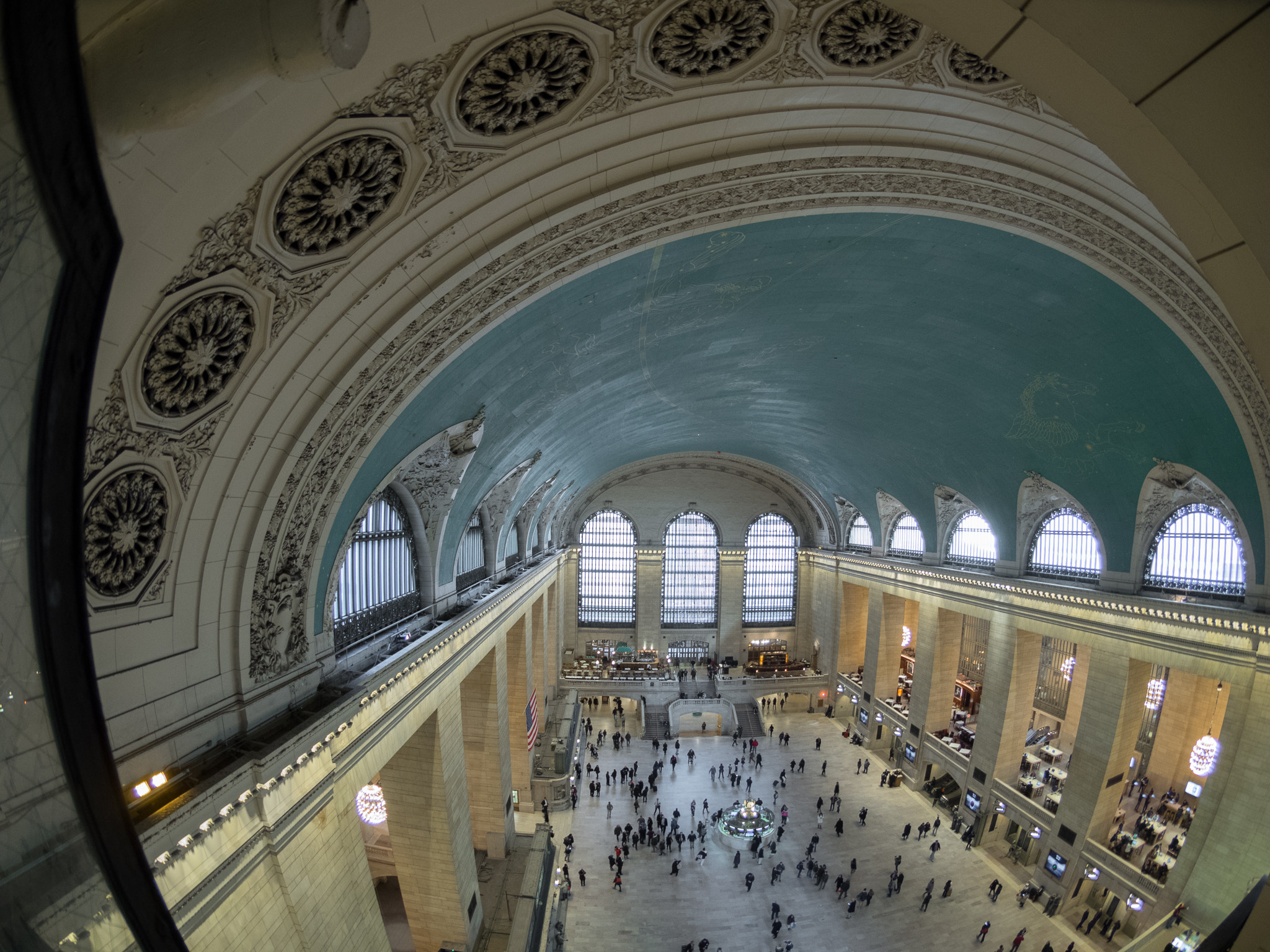 Olympus OM-D E-M1 + OLYMPUS 8mm Lens sample photo. Main concourse  grand central terminal, new york, ny united stat photography