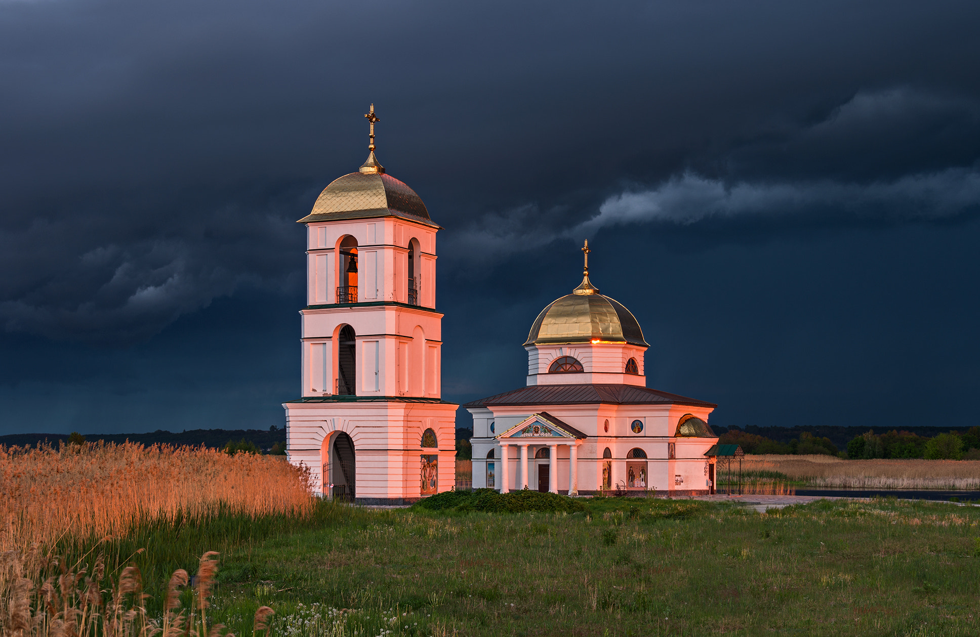 Nikon Df sample photo. Flooded church photography
