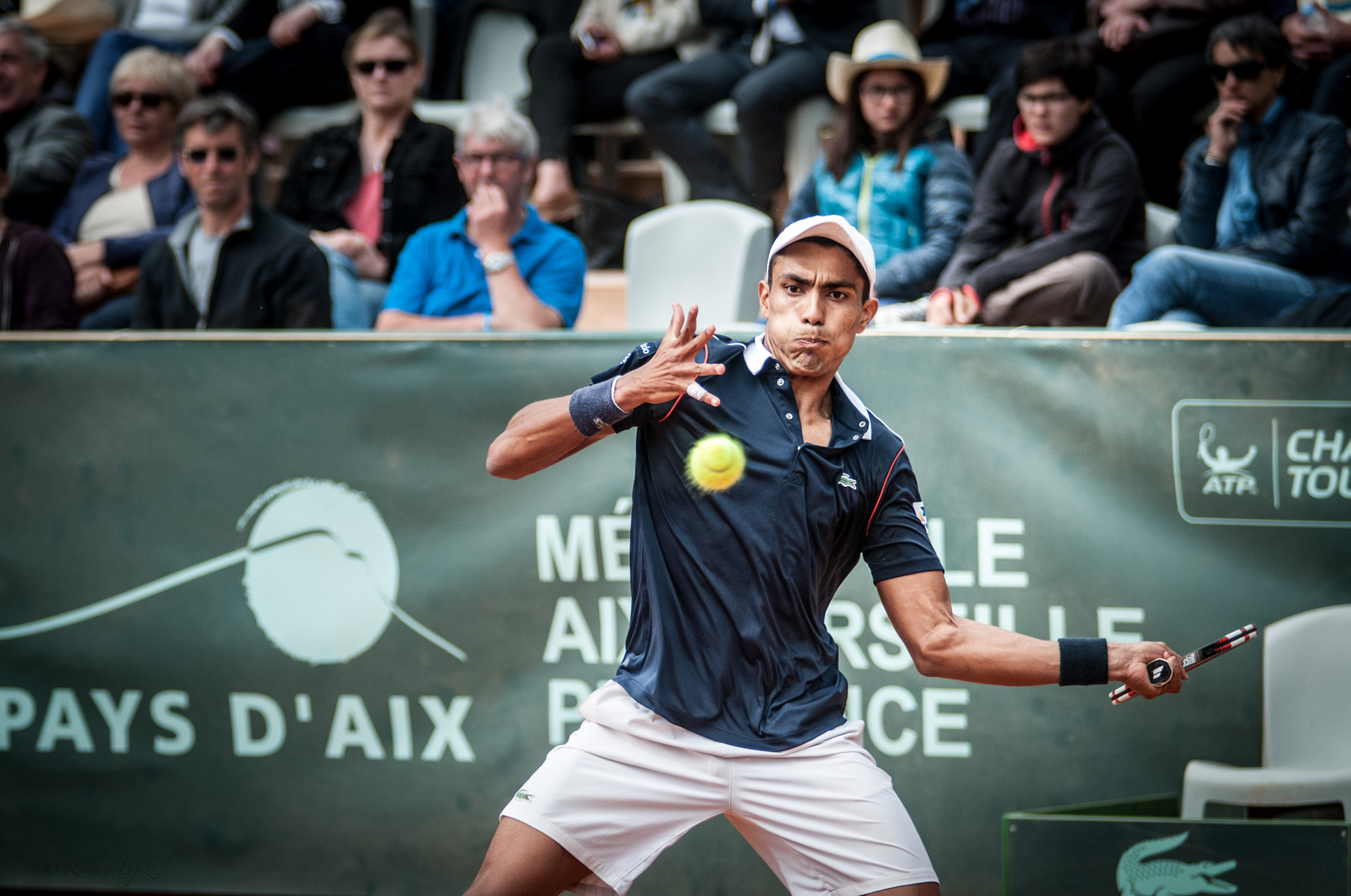 Sigma 70-200mm F2.8 EX DG OS HSM sample photo. Thiago monteiro vainqueur de l'open d'aix photography
