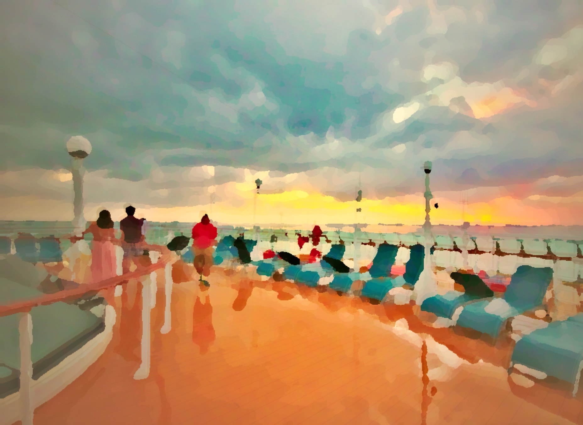 Sigma 10-20mm F4-5.6 EX DC HSM sample photo. Watercolor, artsy cruise ship photography