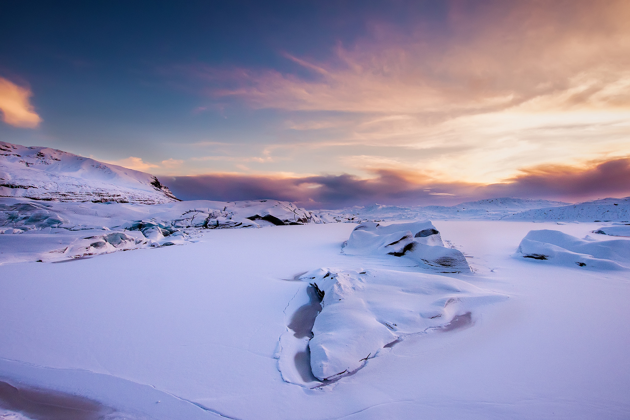 Nikon D810 + Sigma 10-20mm F3.5 EX DC HSM sample photo. Svínafellsjökull photography