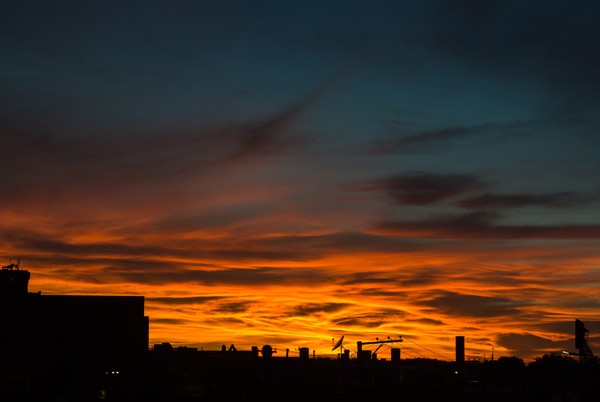 Pentax K-01 + Pentax smc DA 40mm F2.8 XS Lens sample photo. Sunset from the apartment photography