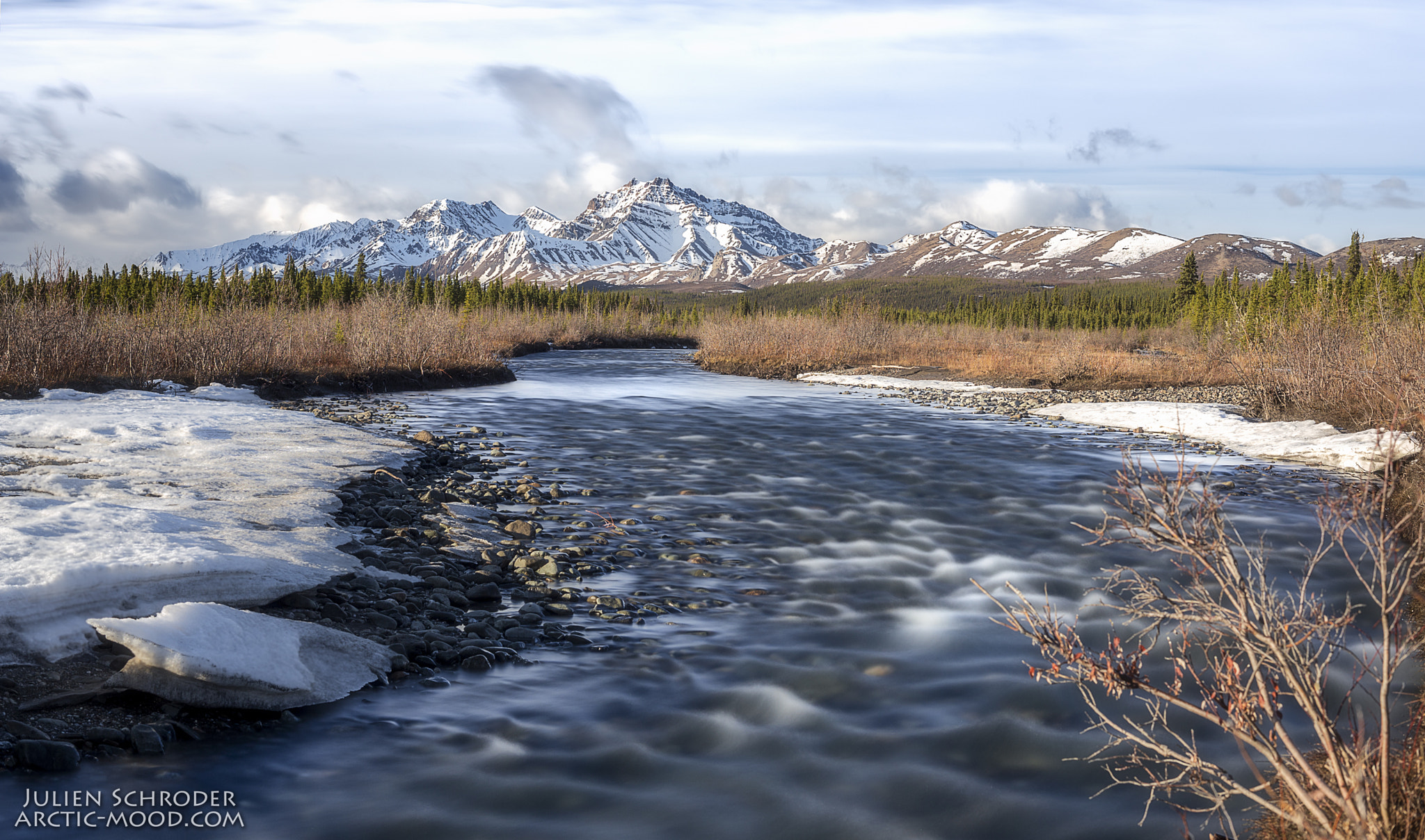 Canon EOS 6D + ZEISS Milvus 50mm F1.4 sample photo. Double mountains - sanctuary river - denali national park - alaska photography
