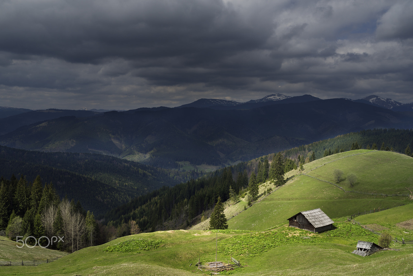 Sony a7R + Sony Distagon T* FE 35mm F1.4 ZA sample photo. Sunlit slopes near the farm photography