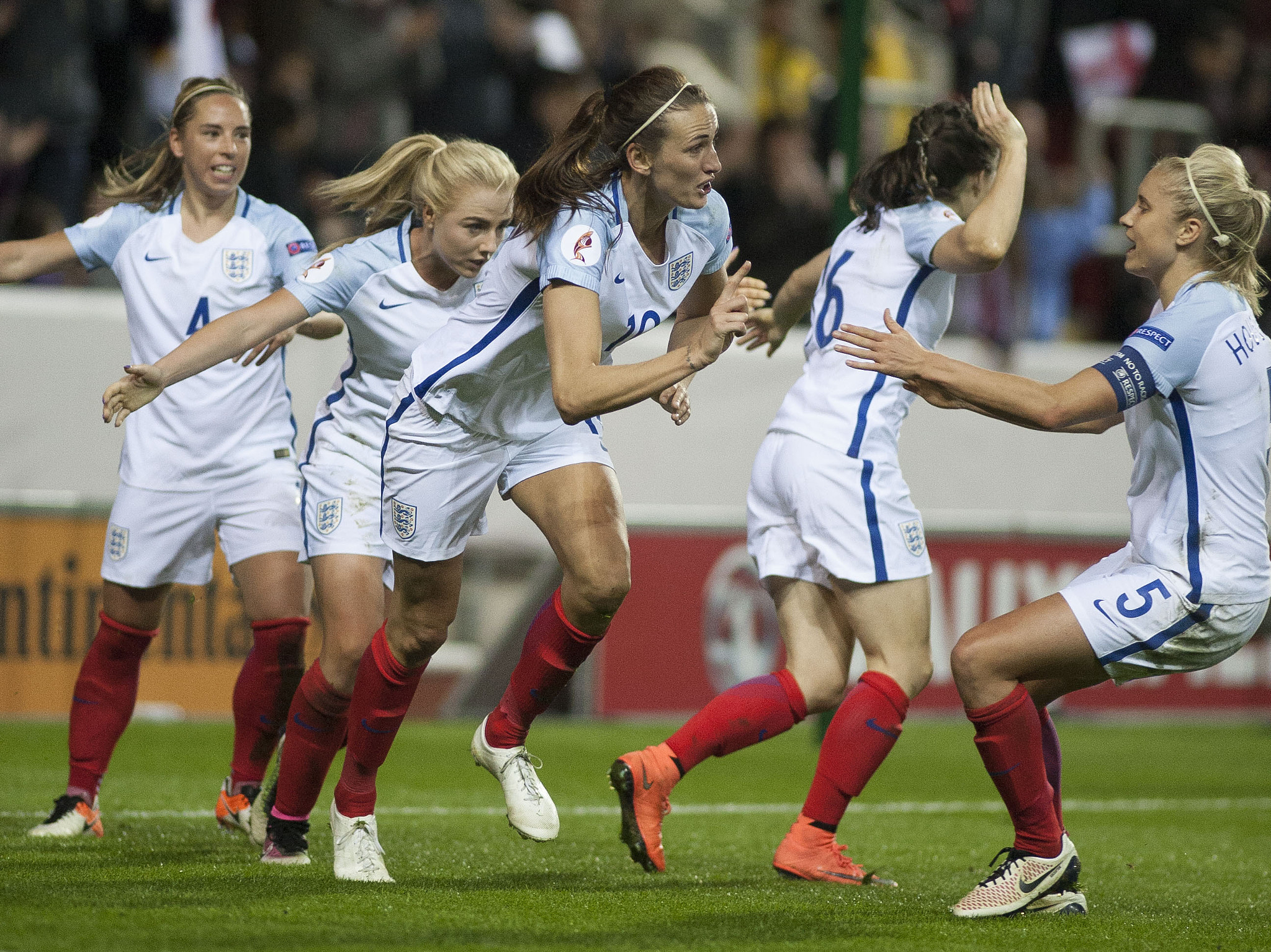 Canon EF 200mm f/1.8L sample photo. England women vs belgium women, uefa women's euro qualifier, football, rotherham, united kingdom... photography