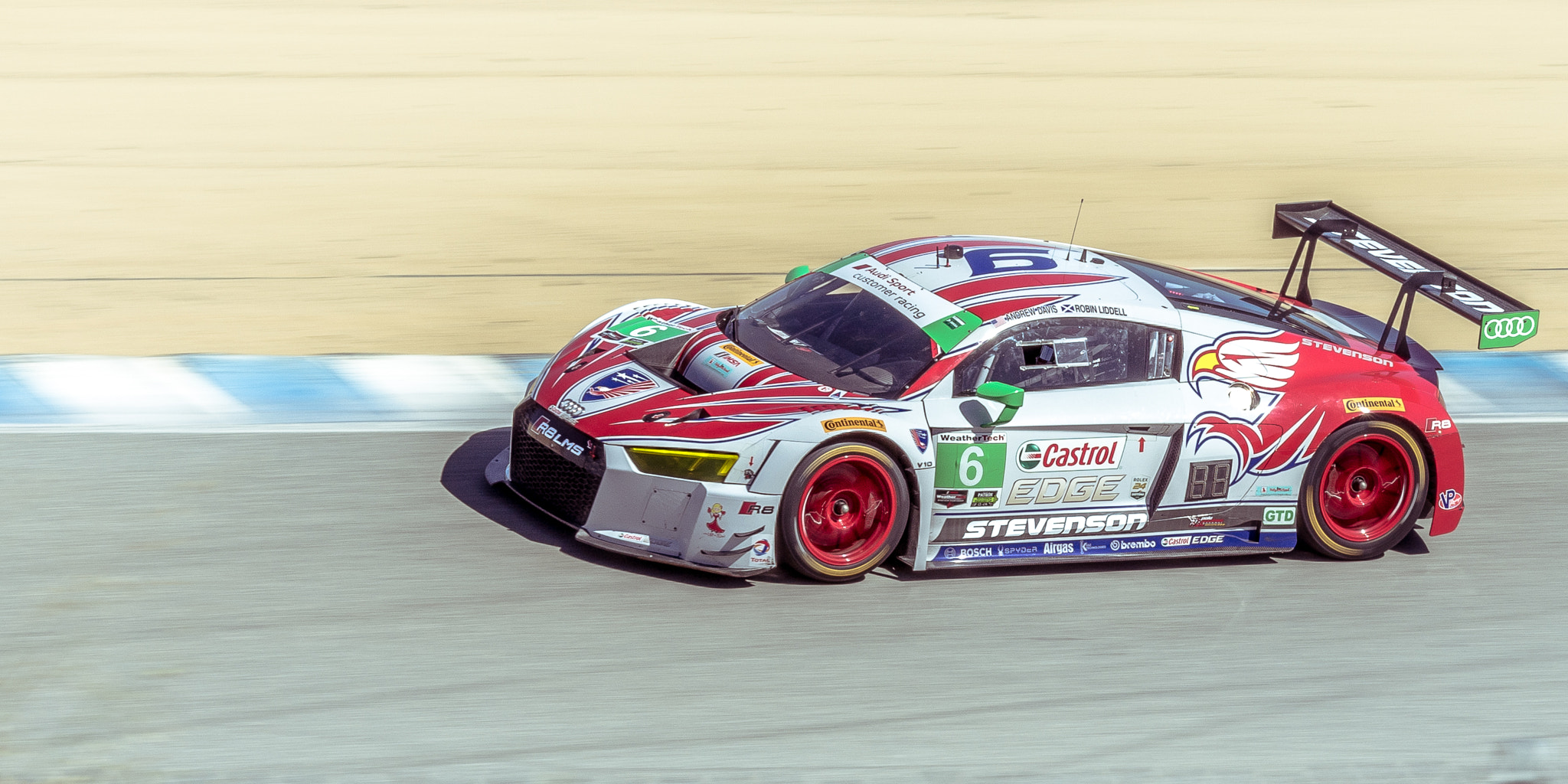 Pentax K-5 sample photo. Audi r8 lms gt3 - laguna seca '16 photography