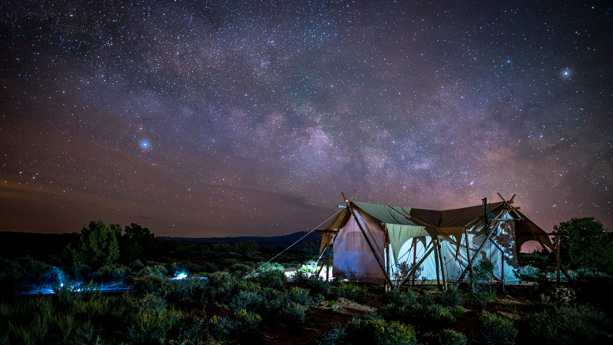 Sony a7S + Sony 70-400mm F4-5.6 G SSM sample photo. Moab inder stars photography