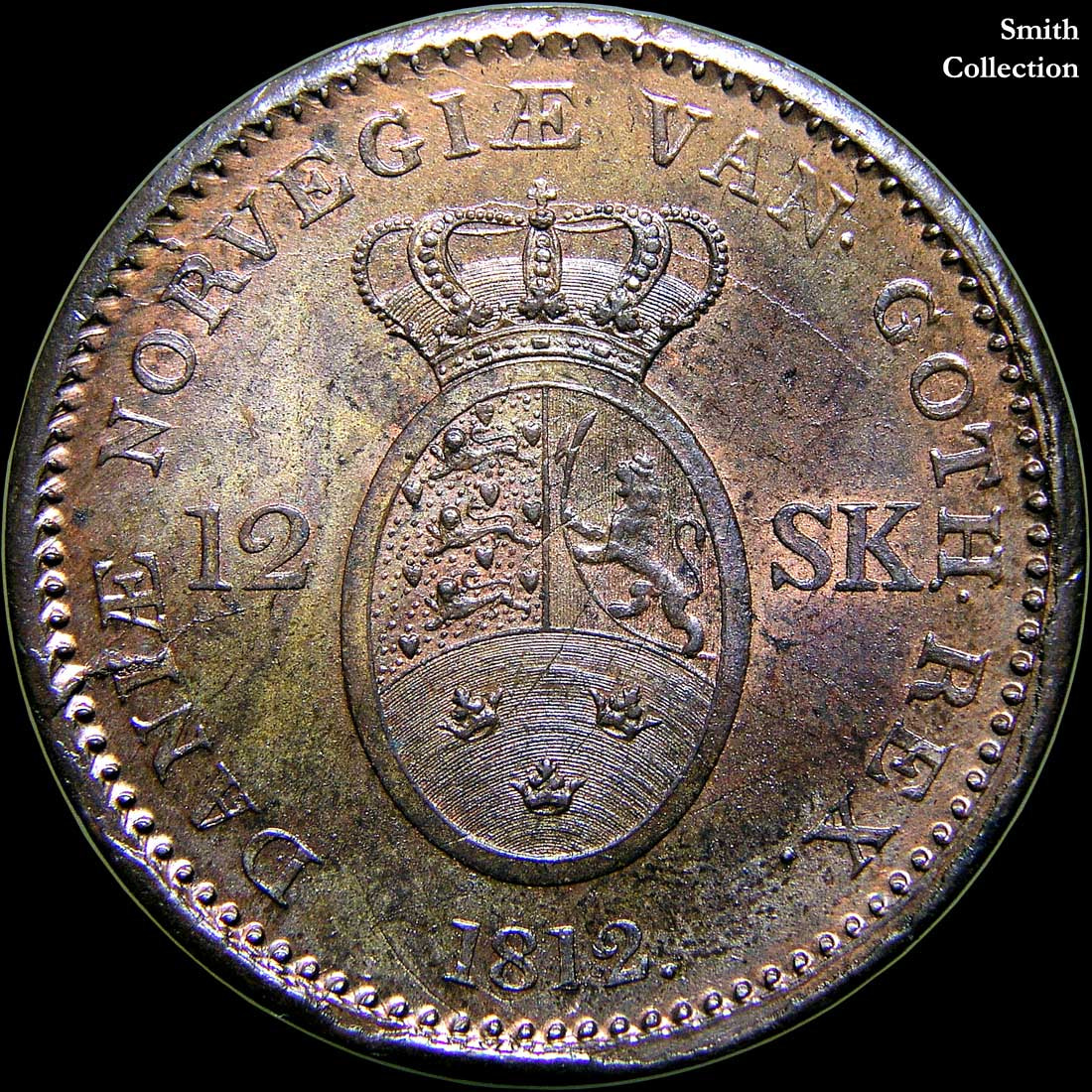 Olympus C5050Z sample photo. 1812 12 skilling. denmark, 28mm, copper. a near pe ... photography