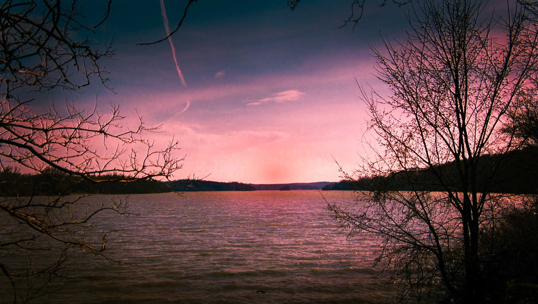 Olympus OM-D E-M5 sample photo. Lake sunset photography