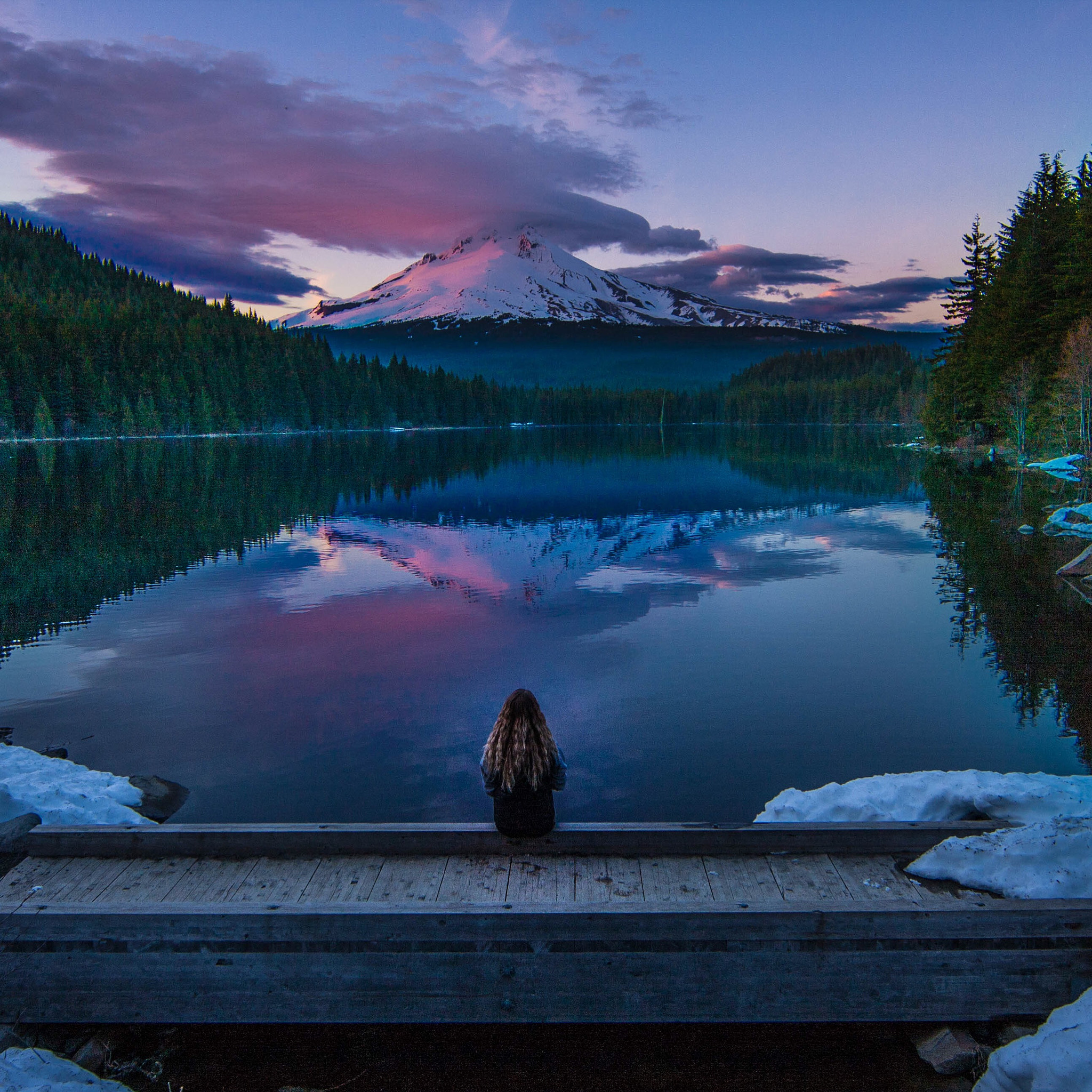 Canon EOS 40D + Canon EF 14mm F2.8L II USM sample photo. This was at trillium lake in the mt. hood wilderne ... photography