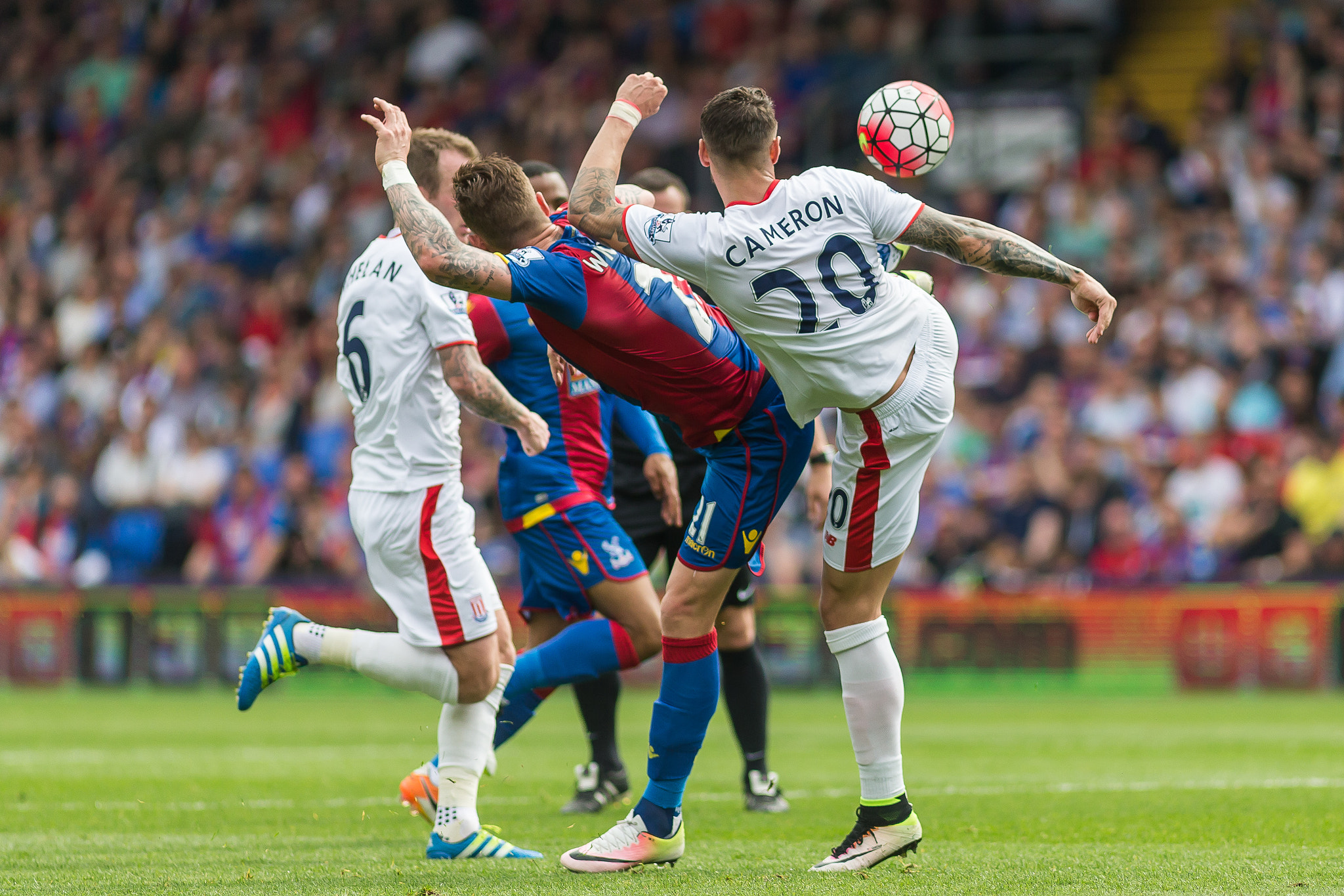 Canon EF 200mm F2.8L II USM sample photo. Crystal palace v stoke city - 7th may '16 photography