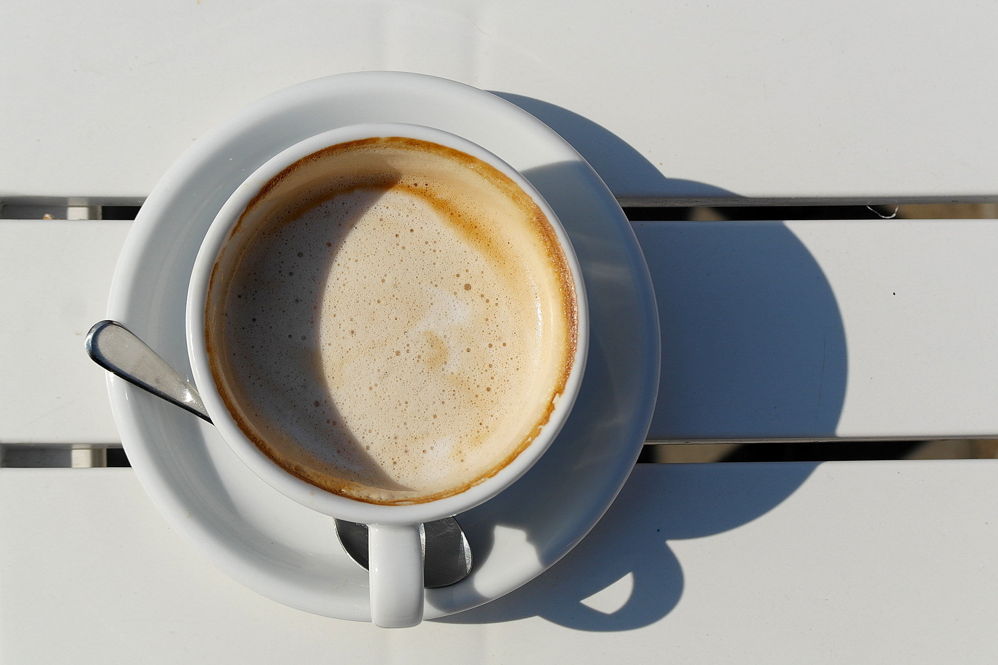 Samsung NX200 sample photo. Cappuccino and sun photography