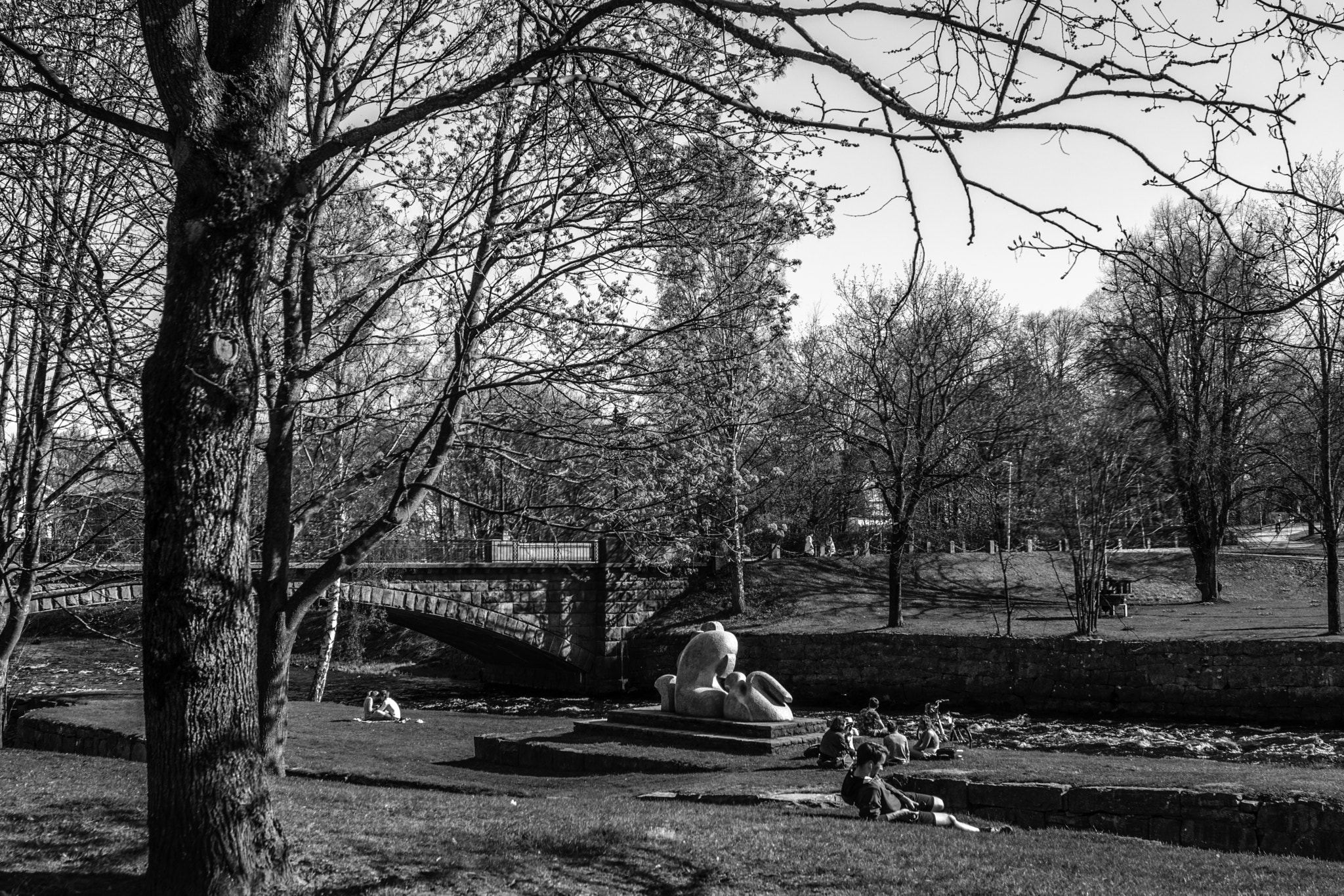 AF Zoom-Nikkor 28-85mm f/3.5-4.5 sample photo. Sunday on the island of la gävle hdr (b&w) photography