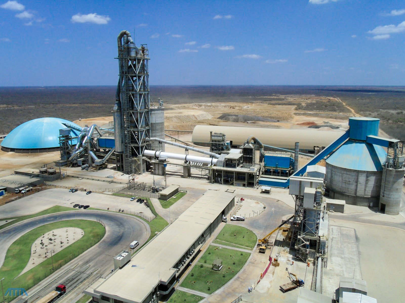 GENERAL IMAGING CO. X400 sample photo. Aereal view first cement line photography