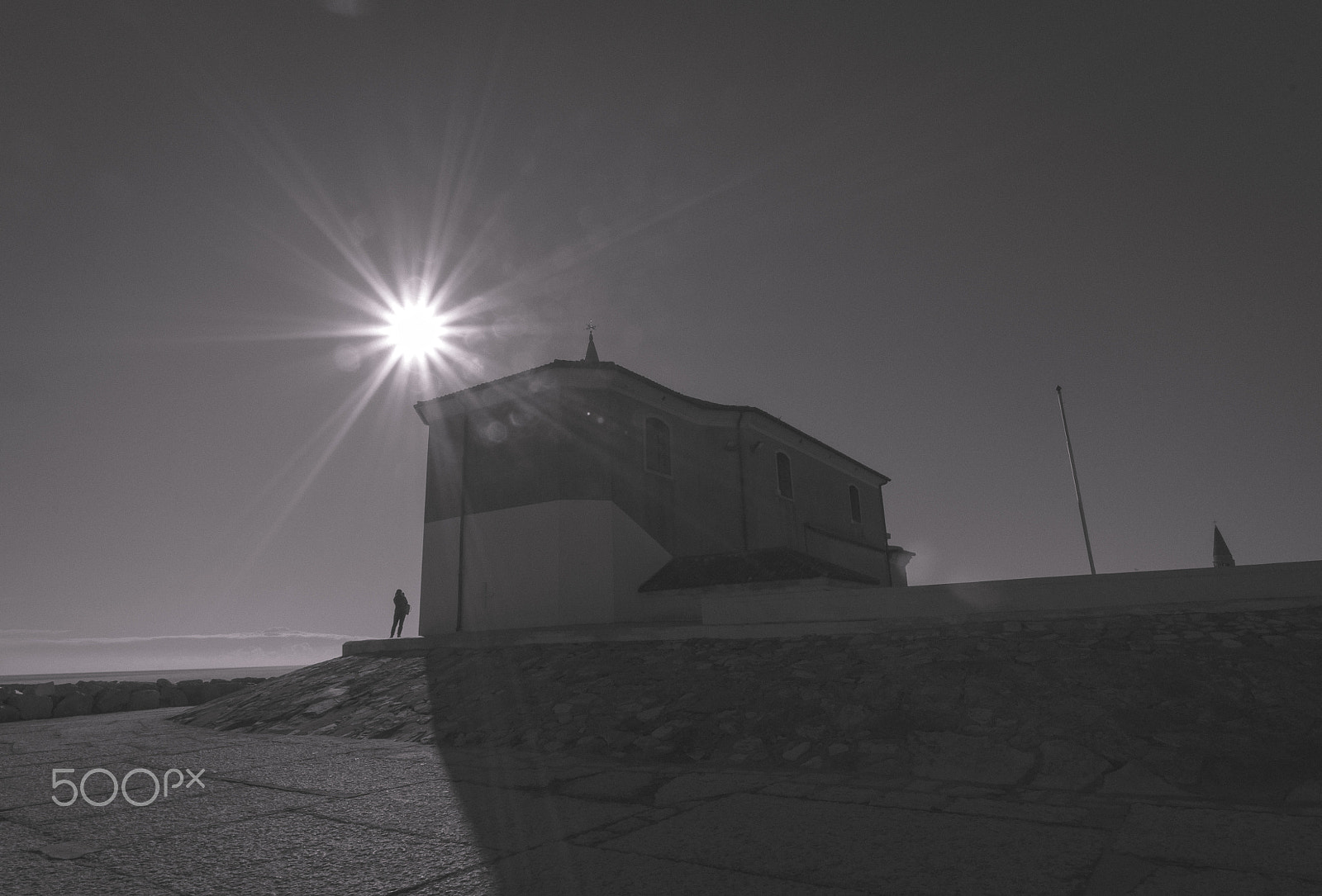Sigma 8-16mm F4.5-5.6 DC HSM sample photo. A church on the beach photography