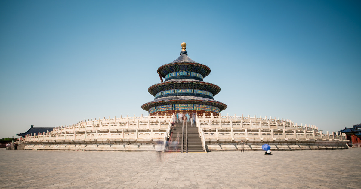 Sony a7R II + Canon EF 17-40mm F4L USM sample photo. The temple of heaven photography