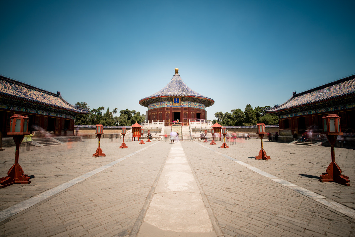 Sony a7R II + Canon EF 17-40mm F4L USM sample photo. The temple of heaven photography