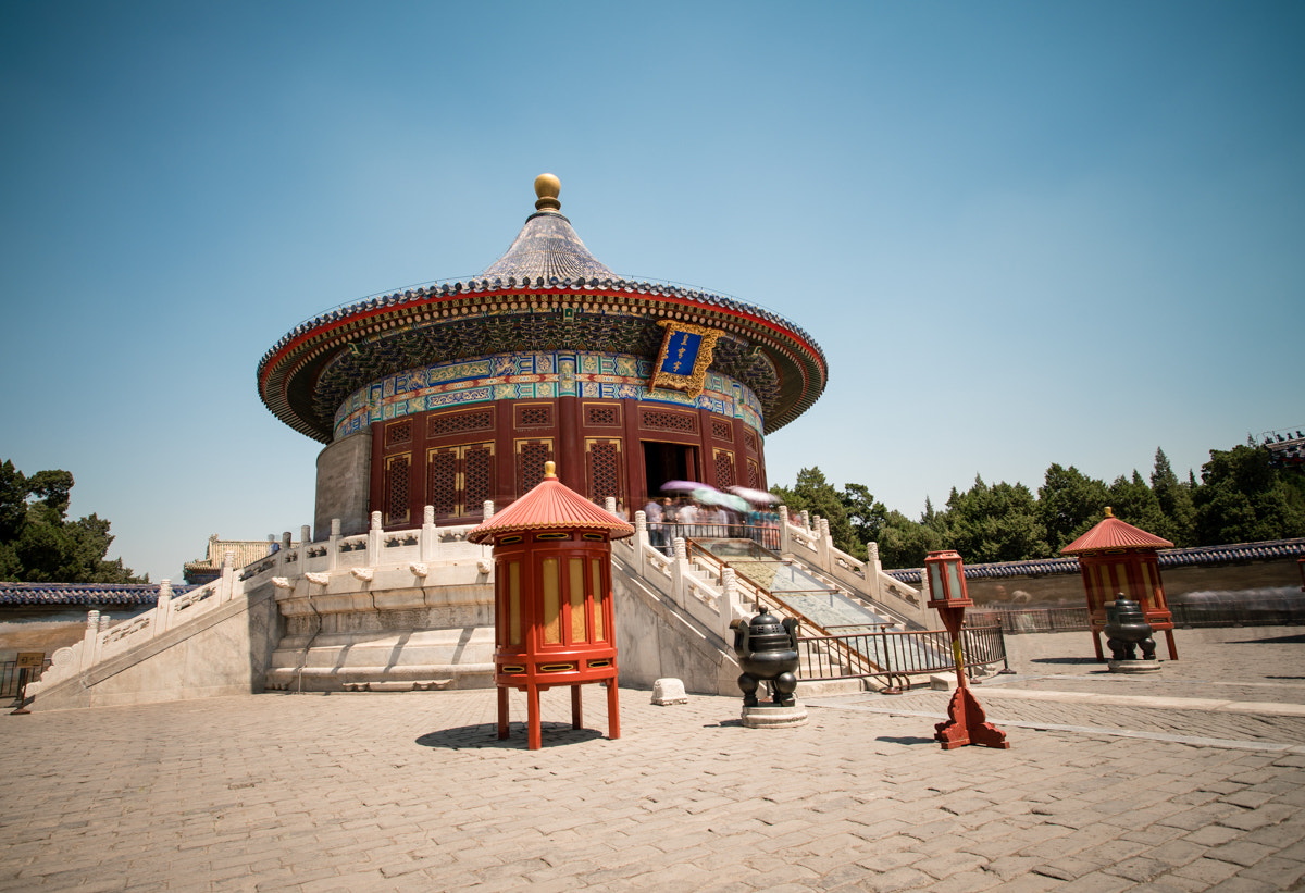 Sony a7R II + Canon EF 17-40mm F4L USM sample photo. The temple of heaven photography