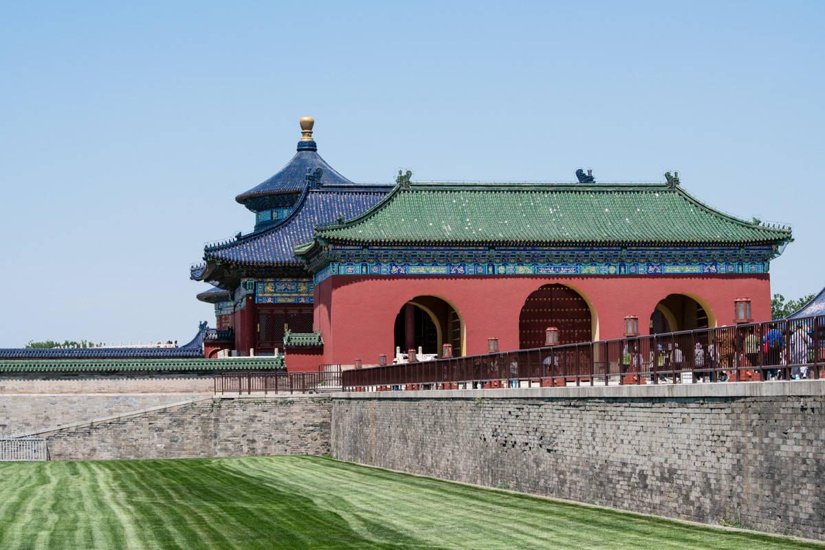 Sony a7R II + Canon EF 70-200mm F4L IS USM sample photo. The temple of heaven photography