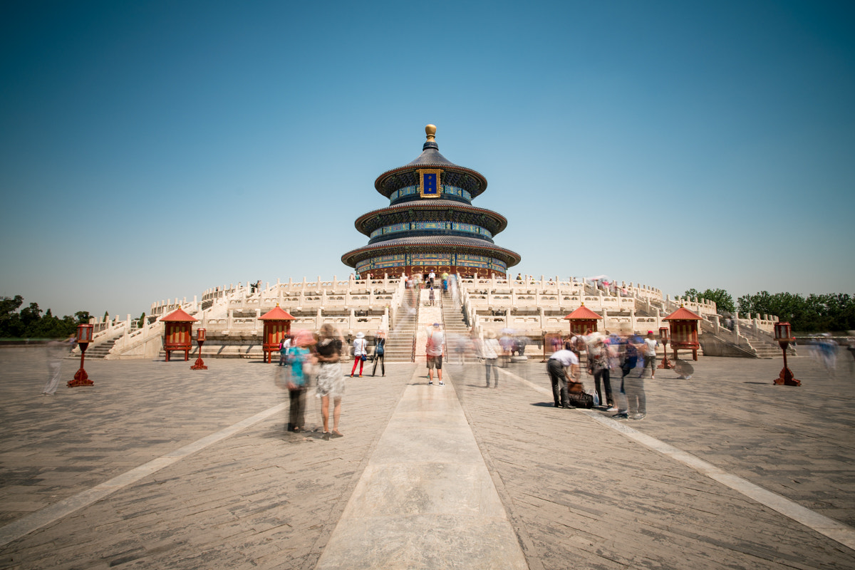 Sony a7R II + Canon EF 17-40mm F4L USM sample photo. The temple of heaven photography