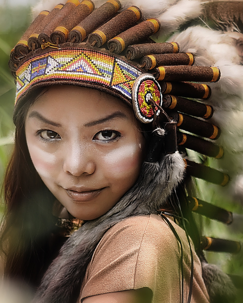 Portrait Of Apache Girl By Amir Rodof 500px