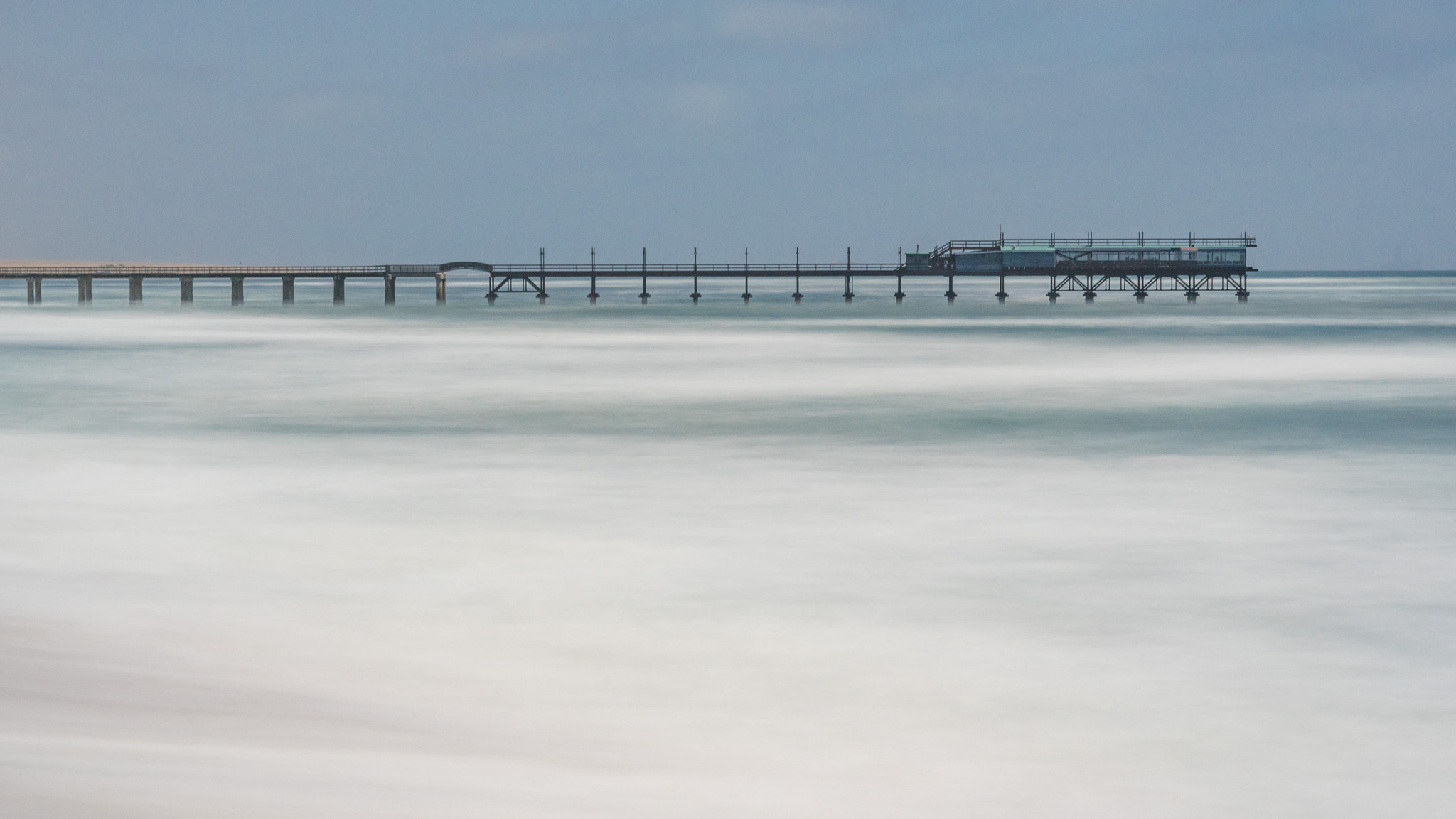 Pentax smc DA 70mm F2.4 AL Limited sample photo. Swakopmund jetty photography