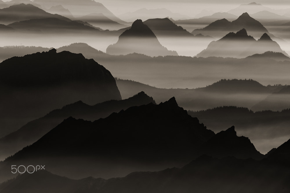 Canon EF 600mm F4L IS II USM sample photo. Sunset @ säntis photography