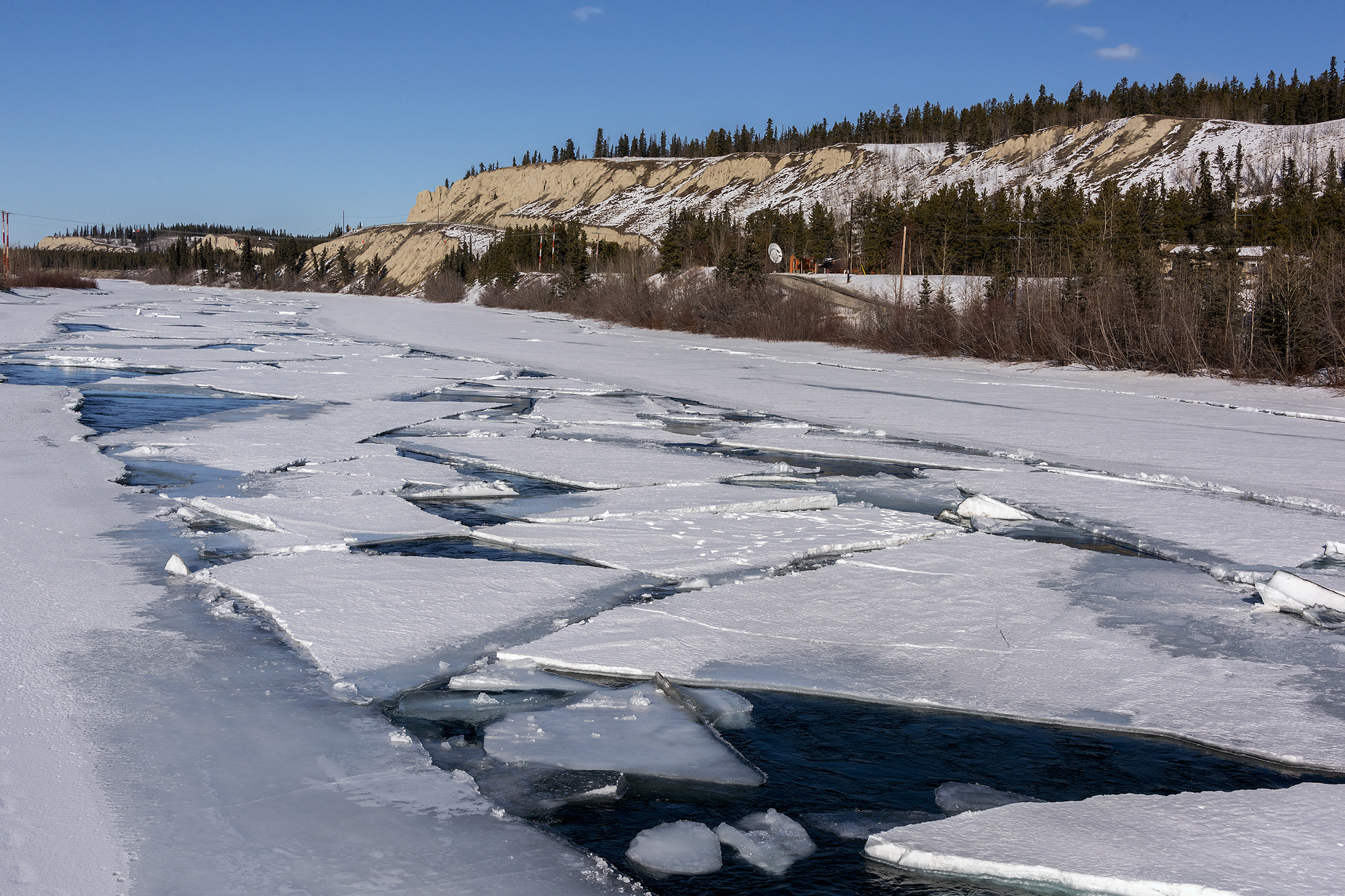 Ice breakup on the Yukon River
