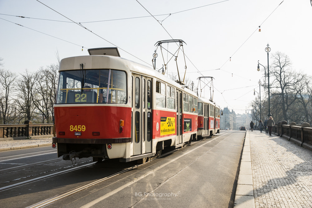 Sony a7 II + Canon EF 85mm F1.2L II USM sample photo. Road tram. photography